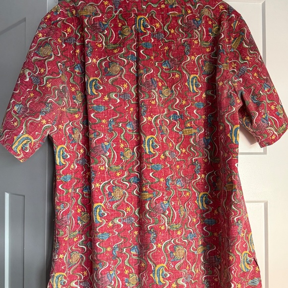 🌊 Vintage Reyn Spooner “Island Reef” Hawaiian Shirt – 1990s (XL, Red) 🐠 - Picture 3 of 7